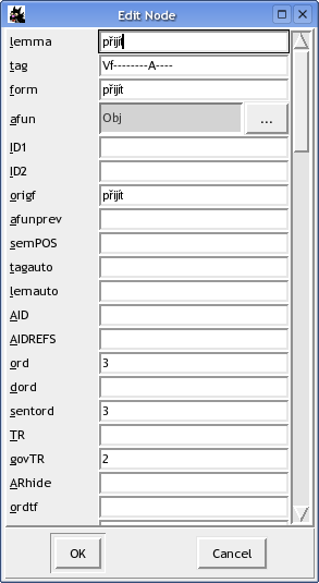 edit node dialog