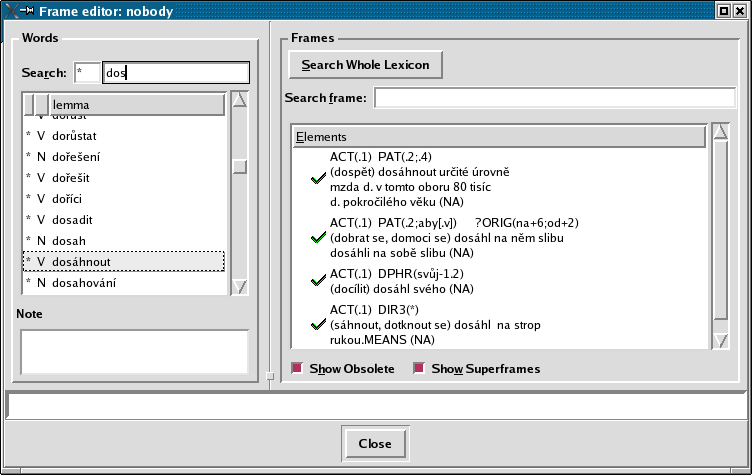 PDT-VALLEX in the TrEd editor