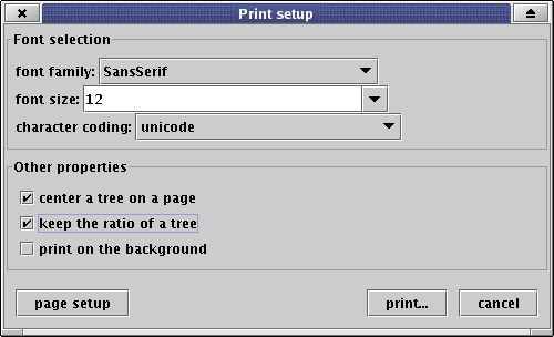 print dialog