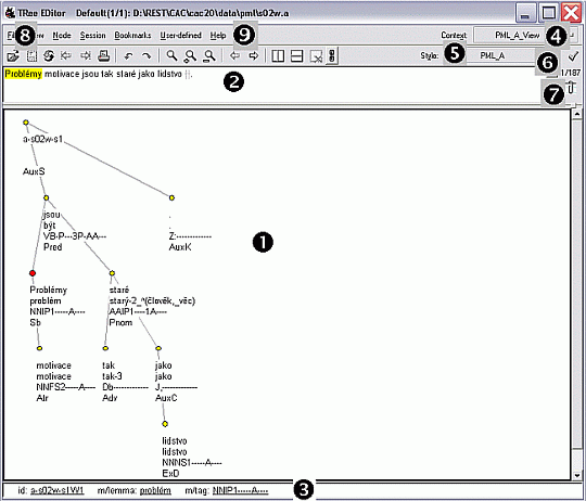 TrEd: Main screen